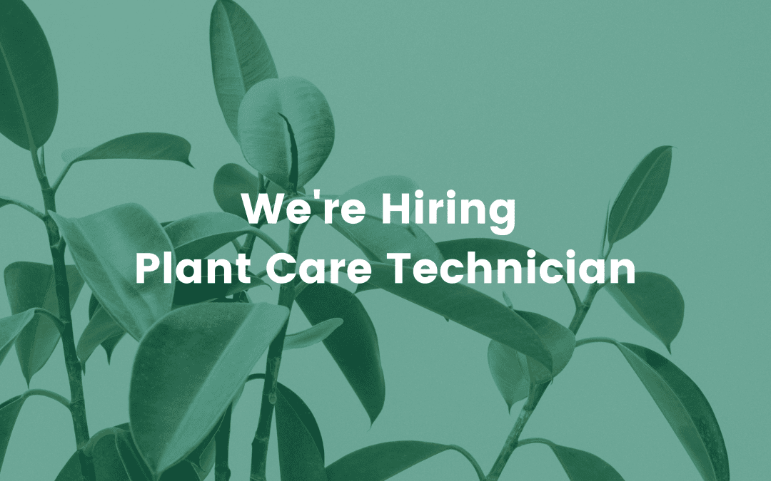 We’re Hiring – Plant Care Technician